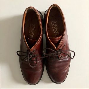 Joan & David handmade Italian brown oxfords